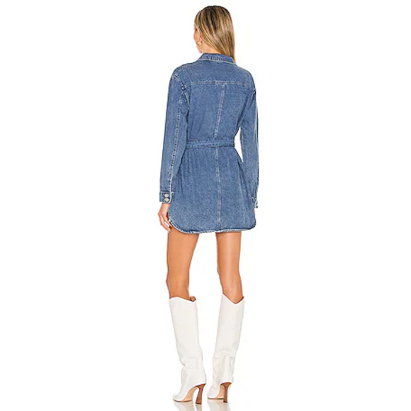 superdown Kelsie Denim Dress in Denim in Blue - Picture 3 of 4